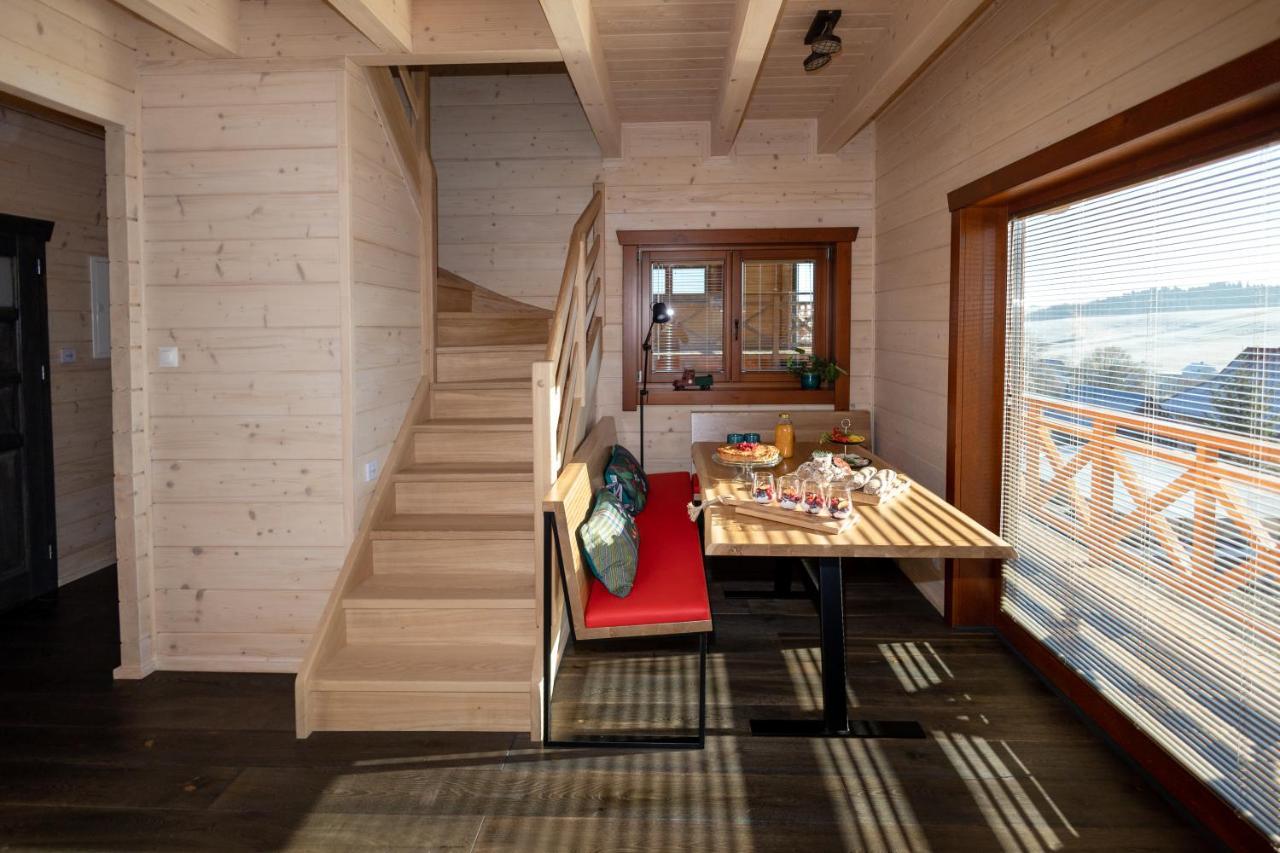 Houten Vakantiewoning "Reisnaarpolen" Royaal Ontbijt, Sauna En Hottub Czarna Góra Esterno foto